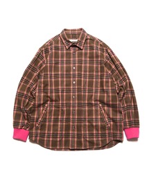 SOPHNET.（ソフネット）の「FLANNEL CHECK RIBBED SHIRT（シャツ/ブラウス）」