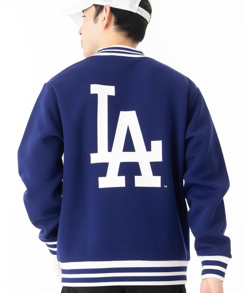 NEW ERA(ニューエラ)の「ニューエラゴルフ 長袖モックネックトレーナー テックスウェット MLB(スウェット・メンズ・ブルー・L/M/XXL/XL)」の1枚目の写真