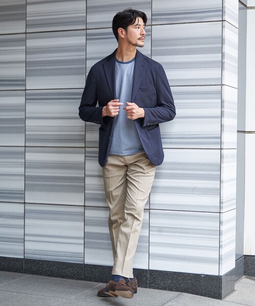 SHIPS(シップス)の「SHIPS:〈FUNCTION〉COOLMOTION(R) メッシュ サイドシャーリング スラックス(スラックス・メンズ・チャコールグレー/ネイビー/カーキ・46/44/50/48)」の7枚目の写真