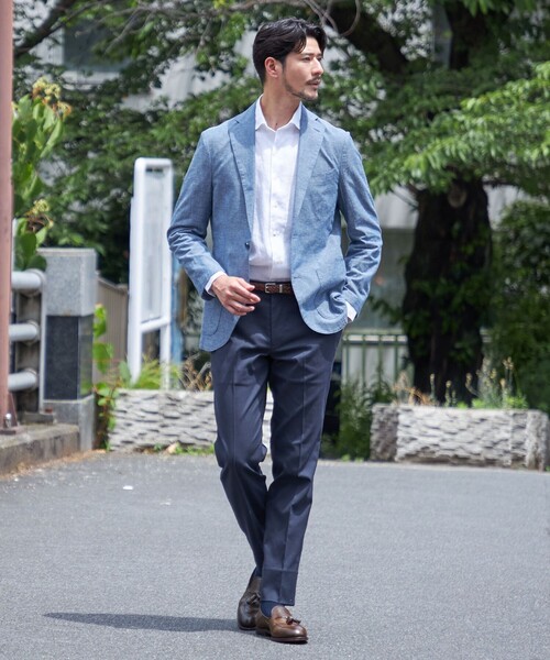 SHIPS(シップス)の「SHIPS:〈FUNCTION〉COOLMOTION(R) メッシュ サイドシャーリング スラックス(スラックス・メンズ・チャコールグレー/ネイビー/カーキ・46/44/50/48)」の8枚目の写真