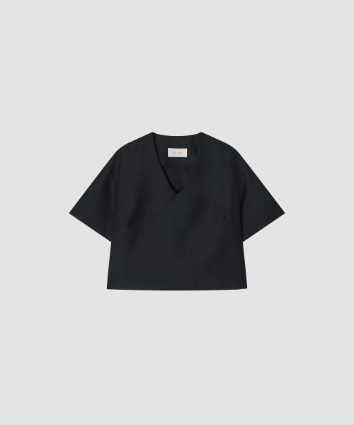 THE LILLE（ザ リル）の「Deep V Blouse_Black（シャツ/ブラウス・レディース・その他・FREE）」の2枚目の写真