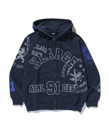 MULTI ZIP HOODED SWEATSHIRT