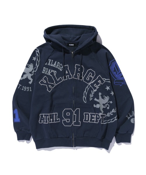 XLARGE（エクストララージ）の「MULTI ZIP HOODED SWEATSHIRT（パーカー・メンズ・マルチ/ネイビー/ブラック・S/M/L/XL）」の2枚目の写真