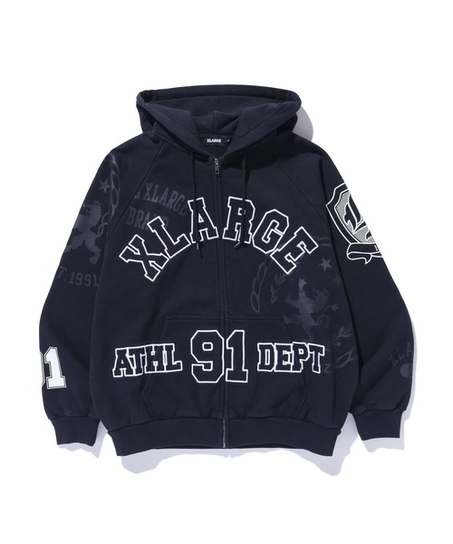 XLARGE（エクストララージ）の「MULTI ZIP HOODED SWEATSHIRT（パーカー・メンズ・マルチ/ネイビー/ブラック・S/M/L/XL）」の4枚目の写真