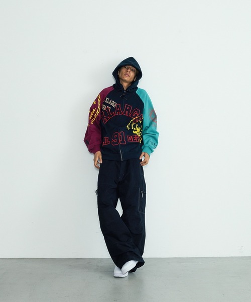 XLARGE（エクストララージ）の「MULTI ZIP HOODED SWEATSHIRT（パーカー・メンズ・マルチ/ネイビー/ブラック・S/M/L/XL）」の6枚目の写真