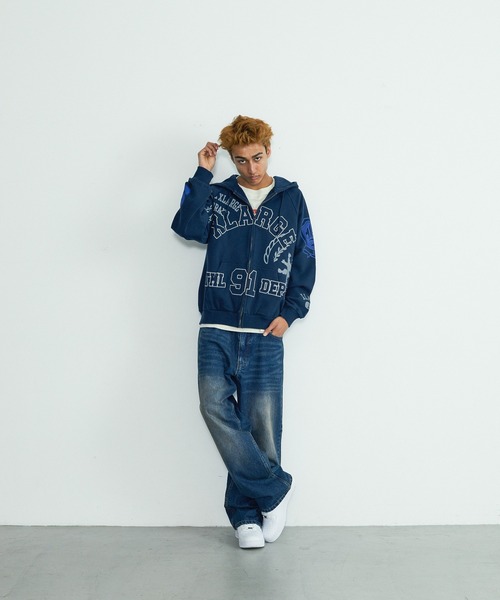 XLARGE（エクストララージ）の「MULTI ZIP HOODED SWEATSHIRT（パーカー・メンズ・マルチ/ネイビー/ブラック・S/M/L/XL）」の8枚目の写真