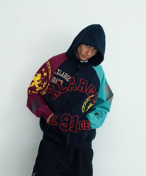 XLARGE（エクストララージ）の「MULTI ZIP HOODED SWEATSHIRT（パーカー・メンズ・マルチ/ネイビー/ブラック・S/M/L/XL）」の7枚目の写真