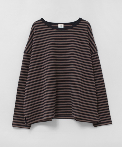 RNA-N(アールエヌエーエヌ)の「M2700 ブロックインレイボーダープルオーバー(Tシャツ/カットソー・レディース・レッド/グリーン/ネイビー・FREE)」の2枚目の写真