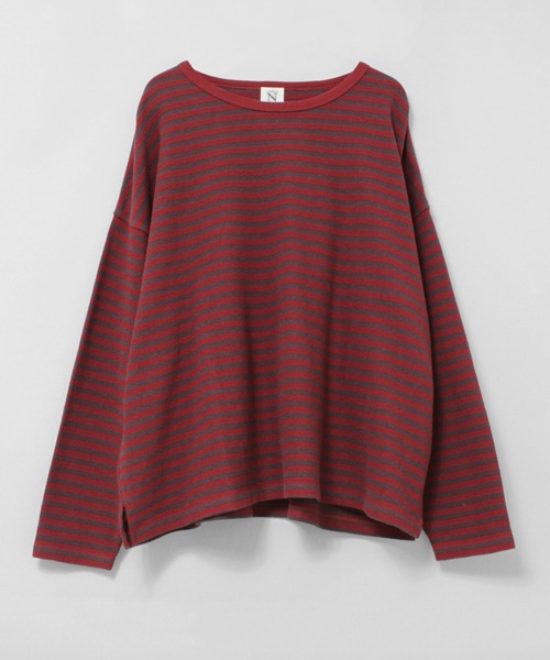 RNA-N(アールエヌエーエヌ)の「M2700 ブロックインレイボーダープルオーバー(Tシャツ/カットソー・レディース・レッド/グリーン/ネイビー・FREE)」の14枚目の写真