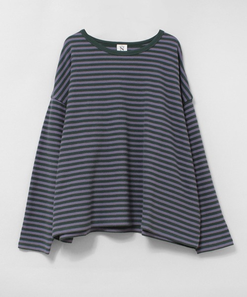 RNA-N(アールエヌエーエヌ)の「M2700 ブロックインレイボーダープルオーバー(Tシャツ/カットソー・レディース・レッド/グリーン/ネイビー・FREE)」の15枚目の写真