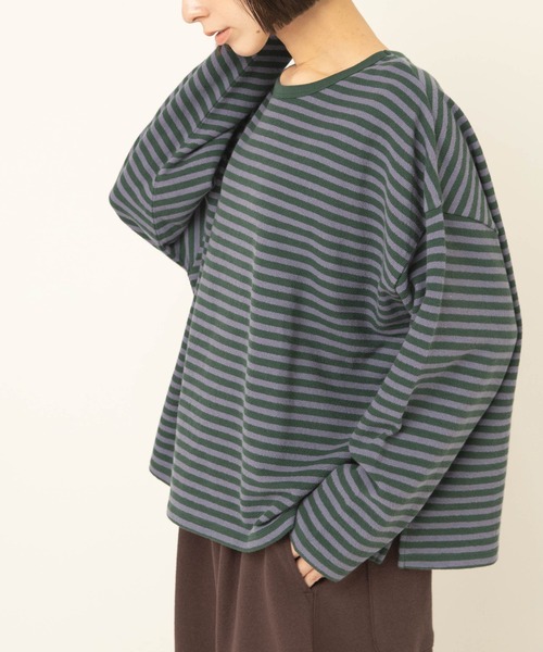 RNA-N(アールエヌエーエヌ)の「M2700 ブロックインレイボーダープルオーバー(Tシャツ/カットソー・レディース・レッド/グリーン/ネイビー・FREE)」の22枚目の写真