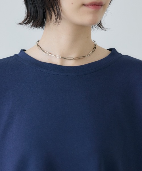 Paradise Picnic(パラダイスピクニック)の「シフォン変形レイヤード切替プルオーバー(Tシャツ/カットソー・レディース・ブルー/ブラック/カーキ・FREE)」の19枚目の写真