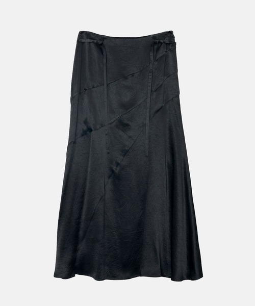 LE CIEL BLEU（ルシェルブルー）の「ソリッドサテンマキシスカート / Solid Satin Maxi Skirt（スカート・レディース・シルバー/ブラック・34/38/36）」の5枚目の写真