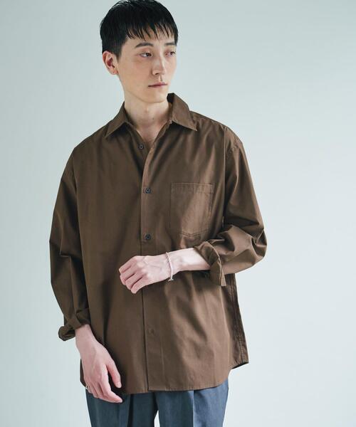 URBAN RESEARCH DOORS(アーバンリサーチドアーズ)の「『速乾/イージーケア/UVカット』『URTECH』Aircare ロングスリーブシャツ(シャツ/ブラウス・メンズ・ネイビー/チャコールグレー/ブラウン・LARGE/MEDIUM)」の18枚目の写真