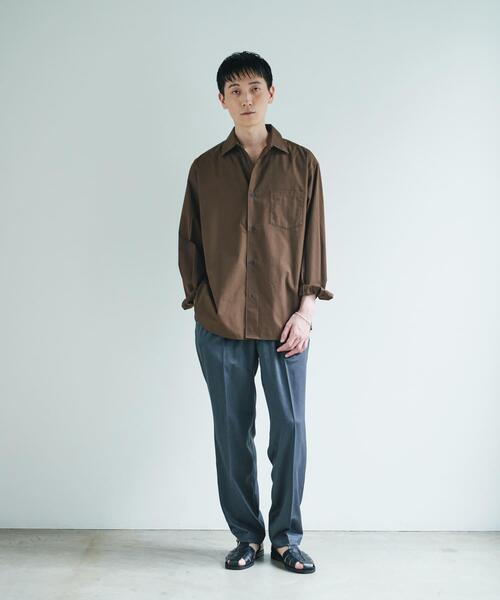 URBAN RESEARCH DOORS(アーバンリサーチドアーズ)の「『速乾/イージーケア/UVカット』『URTECH』Aircare ロングスリーブシャツ(シャツ/ブラウス・メンズ・ネイビー/チャコールグレー/ブラウン・LARGE/MEDIUM)」の21枚目の写真