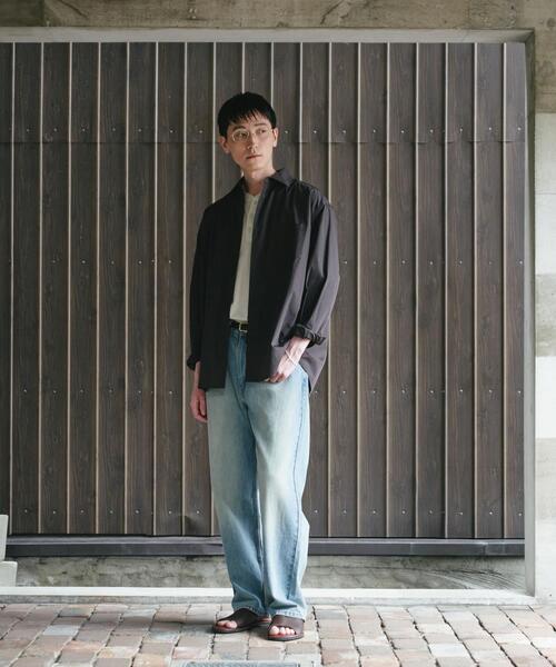 URBAN RESEARCH DOORS(アーバンリサーチドアーズ)の「『速乾/イージーケア/UVカット』『URTECH』Aircare ロングスリーブシャツ(シャツ/ブラウス・メンズ・ネイビー/チャコールグレー/ブラウン・LARGE/MEDIUM)」の7枚目の写真