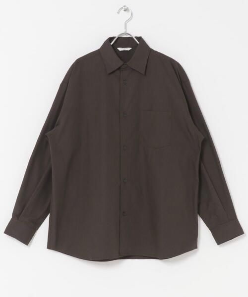 URBAN RESEARCH DOORS(アーバンリサーチドアーズ)の「『速乾/イージーケア/UVカット』『URTECH』Aircare ロングスリーブシャツ(シャツ/ブラウス・メンズ・ネイビー/チャコールグレー/ブラウン・LARGE/MEDIUM)」の9枚目の写真