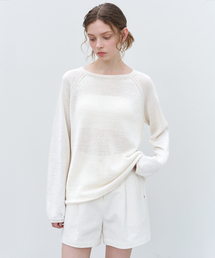 Loose-fit paper knit [KNSS08KN01]_Ivory