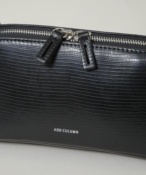 ADD CULUMN(アドカラム)の「ADD CULUMN/FIGRE BODYBAG S LIZARD(ショルダーバッグ・レディース・ブラウン/ブラック/アイボリー・FREE)」の7枚目の写真