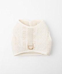 moncheri（モンシェリ）の「レースクロッシェハーネス+リードSET【保冷剤対応】（リード/ハーネス/首輪）」
