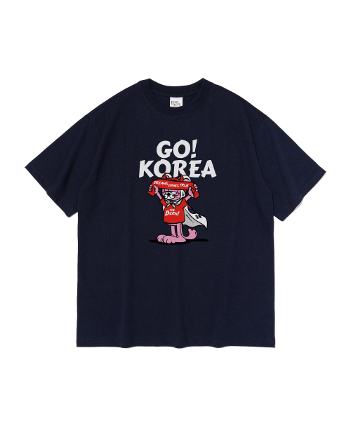 BERNI（ベルニ）の「[ナインティミニット x ベルニ] GO コリア 半袖Tシャツ (ネイビー)（Tシャツ/カットソー・レディース・その他・SMALL/MEDIUM/LARGE/X-LARGE/2XL）」の2枚目の写真