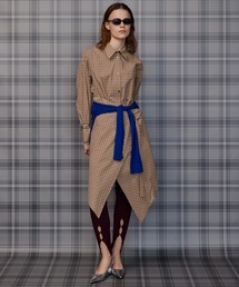 Multi-Apron Oversized Check Shirt/マルチエプロンオーバーチェックシャツ