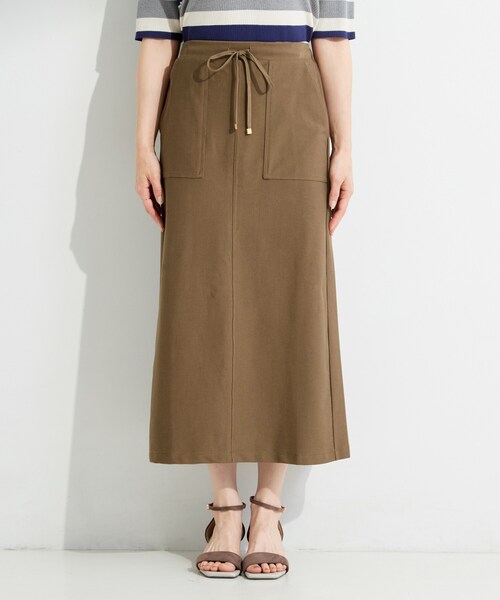 SHOO・LA・RUE(シューラルー)の「ツイル調ストレッチベイカースカート(スカート・レディース・チャコールグレー/ダークブラウン・03/02/01/04)」の11枚目の写真