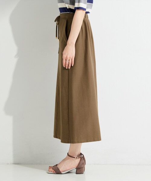 SHOO・LA・RUE(シューラルー)の「ツイル調ストレッチベイカースカート(スカート・レディース・チャコールグレー/ダークブラウン・03/02/01/04)」の12枚目の写真