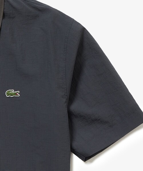 LACOSTE（ラコステ）の「シアーメッシュ ハーフジップポロシャツ（ポロシャツ・メンズ・ブラウン/ブラック/チャコール・3/4/2/5）」の19枚目の写真