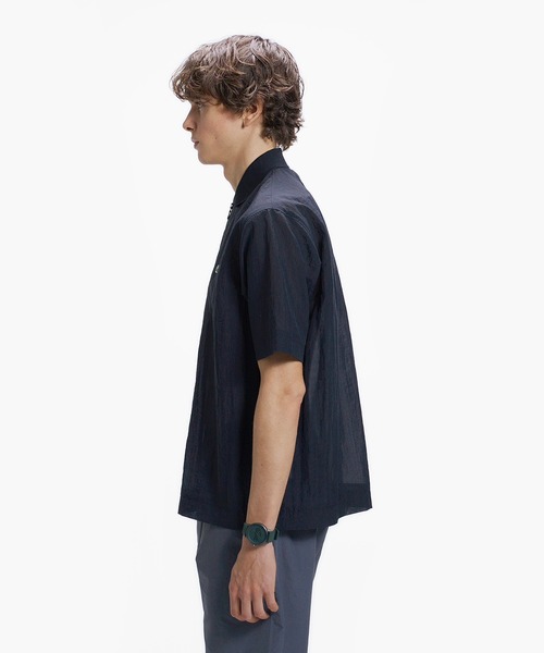 LACOSTE（ラコステ）の「シアーメッシュ ハーフジップポロシャツ（ポロシャツ・メンズ・ブラウン/ブラック/チャコール・3/4/2/5）」の22枚目の写真