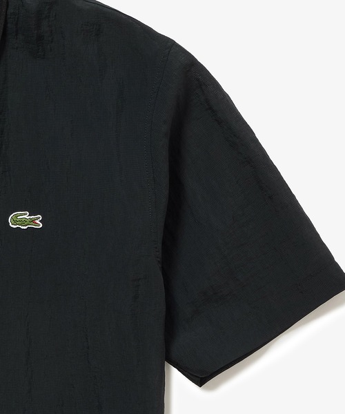 LACOSTE（ラコステ）の「シアーメッシュ ハーフジップポロシャツ（ポロシャツ・メンズ・ブラウン/ブラック/チャコール・3/4/2/5）」の8枚目の写真