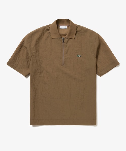 LACOSTE（ラコステ）の「シアーメッシュ ハーフジップポロシャツ（ポロシャツ・メンズ・ブラウン/ブラック/チャコール・3/4/2/5）」の14枚目の写真