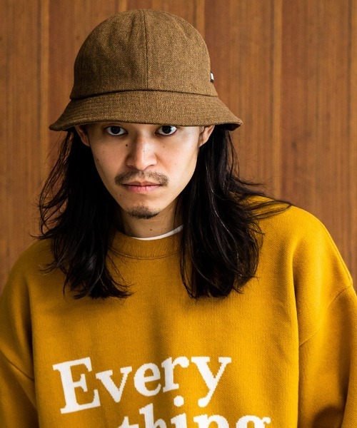 430(フォーサーティ)の「mko13783-TWEED METRO HAT メトロハット(26-163)(ハット・メンズ・ベージュ/ブラウン・FREE)」の4枚目の写真