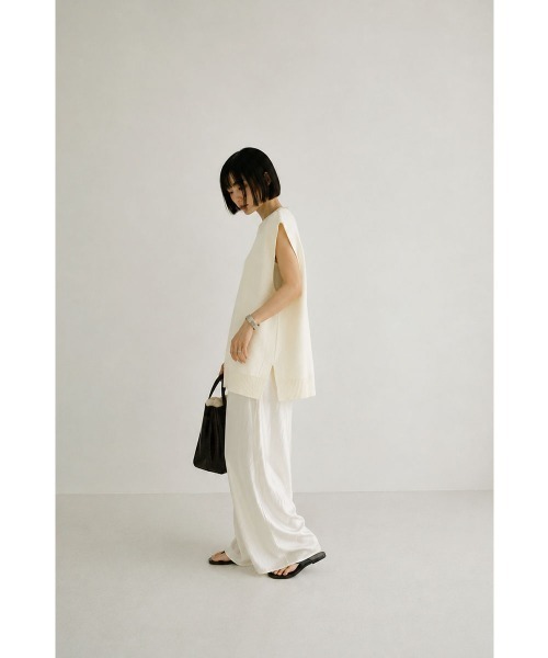 marjour(マージュール)の「LONG SUMMER KNIT PULLOVER(ニット/セーター・レディース・アイボリー/チャコールグレー・M)」の17枚目の写真