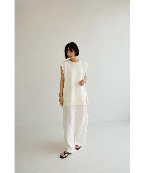 marjour(マージュール)の「LONG SUMMER KNIT PULLOVER(ニット/セーター・レディース・アイボリー/チャコールグレー・M)」の18枚目の写真