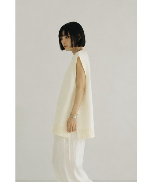 marjour(マージュール)の「LONG SUMMER KNIT PULLOVER(ニット/セーター・レディース・アイボリー/チャコールグレー・M)」の19枚目の写真