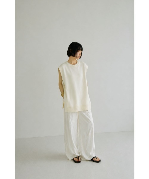 marjour(マージュール)の「LONG SUMMER KNIT PULLOVER(ニット/セーター・レディース・アイボリー/チャコールグレー・M)」の21枚目の写真