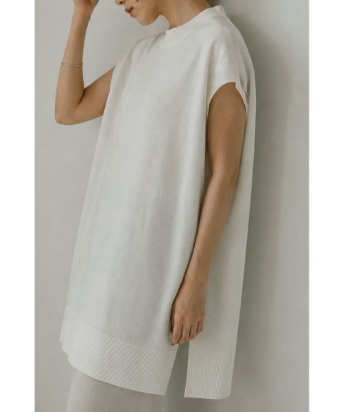 marjour(マージュール)の「LONG SUMMER KNIT PULLOVER(ニット/セーター・レディース・アイボリー/チャコールグレー・M)」の22枚目の写真