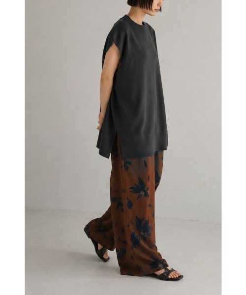 marjour(マージュール)の「LONG SUMMER KNIT PULLOVER(ニット/セーター・レディース・アイボリー/チャコールグレー・M)」の15枚目の写真