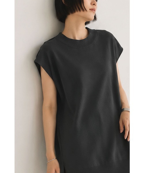marjour(マージュール)の「LONG SUMMER KNIT PULLOVER(ニット/セーター・レディース・アイボリー/チャコールグレー・M)」の16枚目の写真