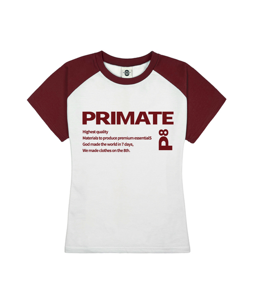 PRIMATE（プライメイト）の「SEVEN レディース スリムフィット ラグラン半袖Tシャツ 5 COLORS（Tシャツ/カットソー・レディース・ブラック/ワイン/ネイビー/グリーン/ミックスグレー・FREE）」の5枚目の写真