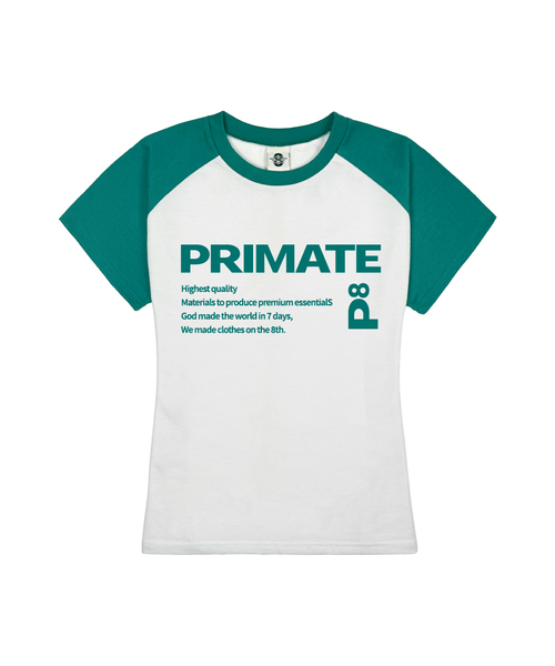 PRIMATE（プライメイト）の「SEVEN レディース スリムフィット ラグラン半袖Tシャツ 5 COLORS（Tシャツ/カットソー・レディース・ブラック/ワイン/ネイビー/グリーン/ミックスグレー・FREE）」の3枚目の写真