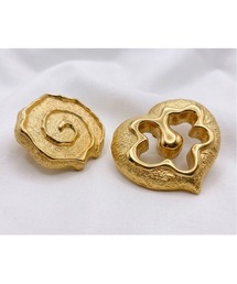 【Flower】ヴィンテージボタンピアス(MA)