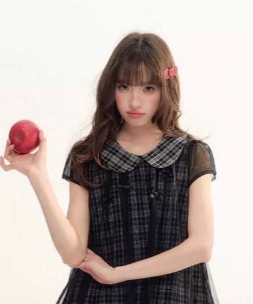almo（アルモ）の「【portulaca】レトロガーリー丸襟ドールミニワンピース（ワンピース・レディース・チェック・FREE）」の9枚目の写真