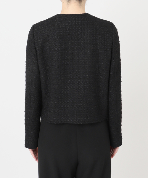 Deuxieme Classe(ドゥーズィエムクラス)の「*Tweed ブレザー(ノーカラージャケット・レディース・ブラック・36/38)」の7枚目の写真