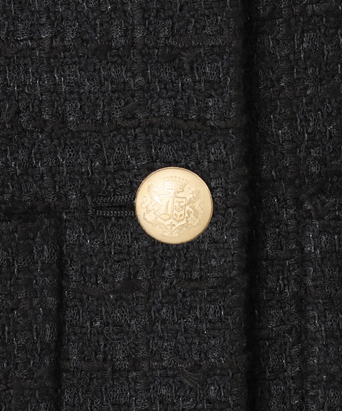 Deuxieme Classe(ドゥーズィエムクラス)の「*Tweed ブレザー(ノーカラージャケット・レディース・ブラック・36/38)」の18枚目の写真