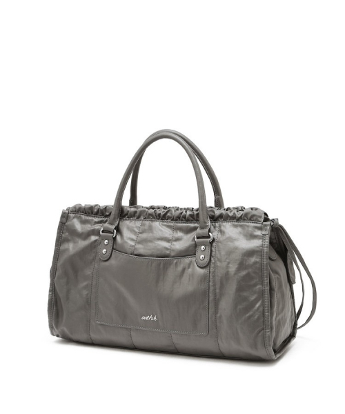 athe（アテ）の「[FRILL] フリルチェーン グレー デュフスキン トートバッグ M AABA6F730G2（ショルダーバッグ・レディース・アッシュグレー・FREE）」の3枚目の写真