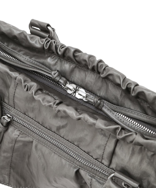 athe（アテ）の「[FRILL] フリルチェーン グレー デュフスキン トートバッグ M AABA6F730G2（ショルダーバッグ・レディース・アッシュグレー・FREE）」の8枚目の写真