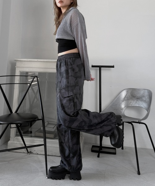 jiasecond.(ジアセカンド)の「【jiasecond.】クロップドメッシュトップス / トップス フーディー レイヤード メッシュ クロップド ルーズ ブラック カーキ グレー ZOZOTOWN限定(その他トップス・レディース・ブラック/グレー/カーキ・FREE)」の19枚目の写真