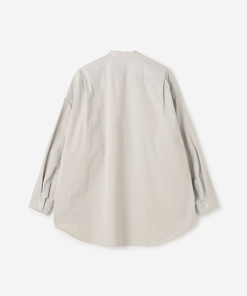 HAVERSACK(ハバーザック)の「HAVERSACK | 〈別注〉 ポリエステル バンドカラーシャツ MEN(シャツ/ブラウス・メンズ・ブラック/グレー・L/M)」の4枚目の写真